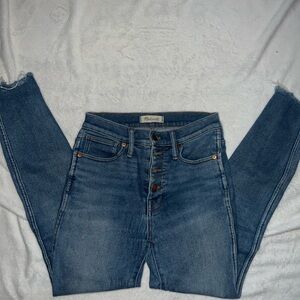 Madewell High-Rise Denim Jeans in Classic Blue